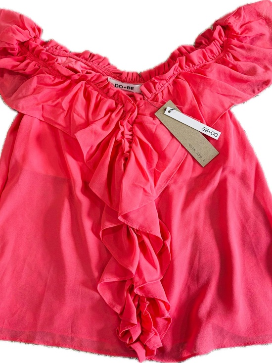 Tops - Do+Be Collection Coral Off-Shoulder Ruffle Blouse | Size Medium | NWT